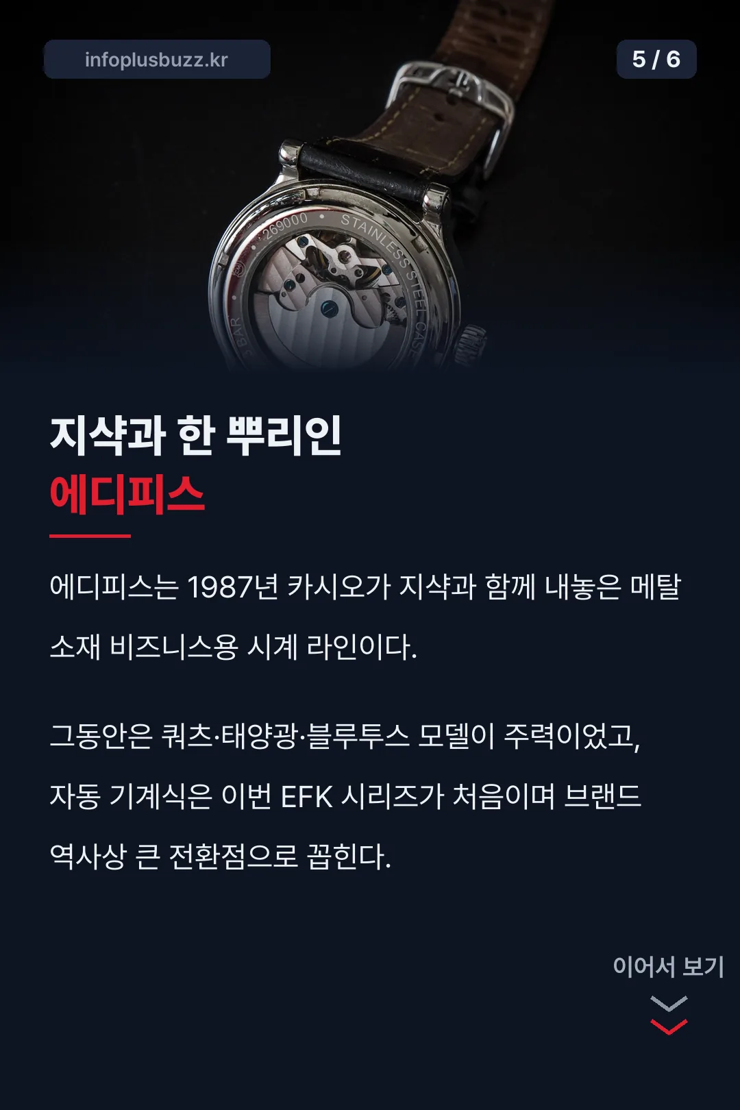 에디피스 브랜드 역사