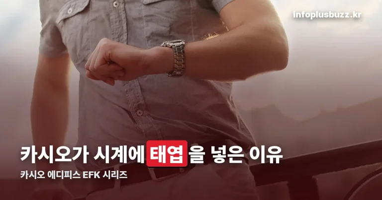카시오 에디피스 정리 썸네일