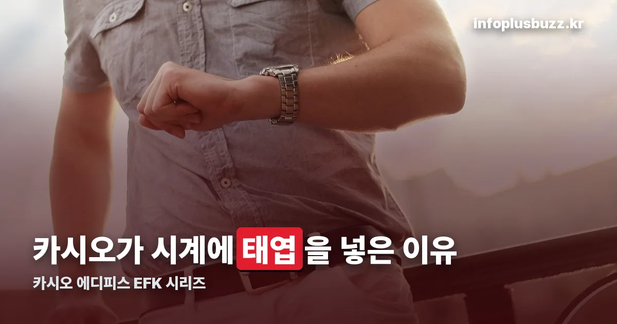 카시오 에디피스 정리 썸네일