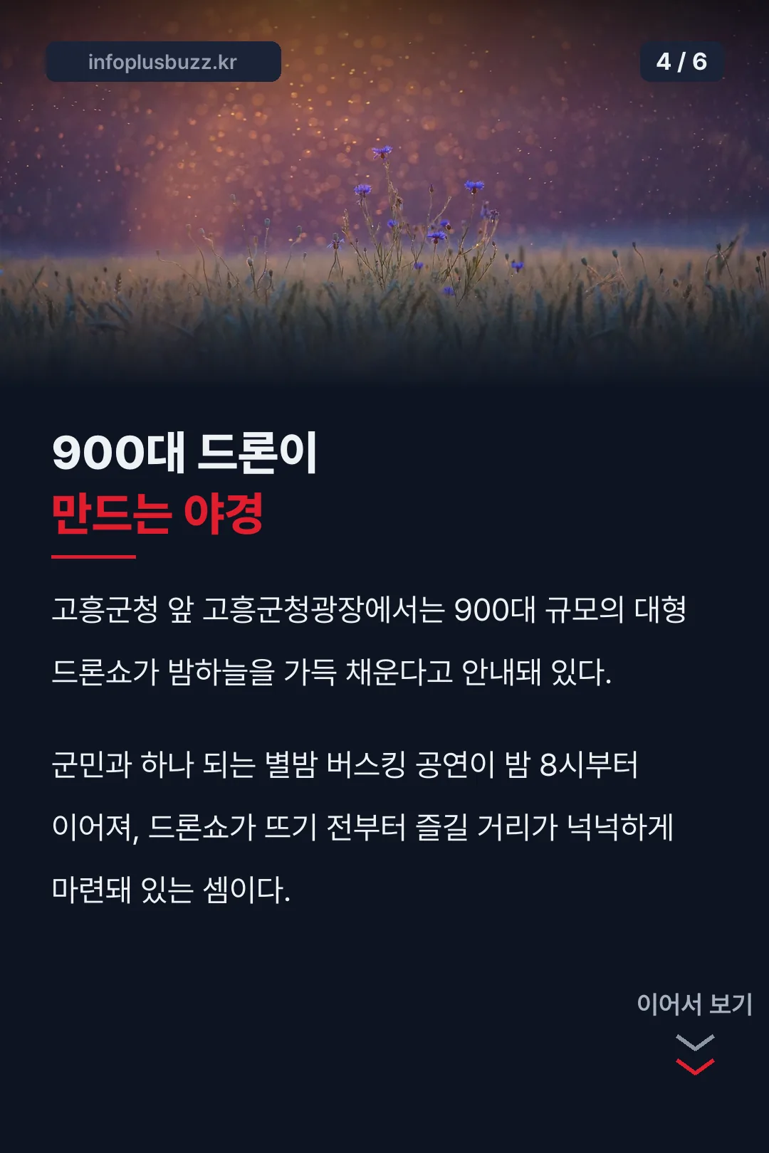 900대 드론이 만드는 야경