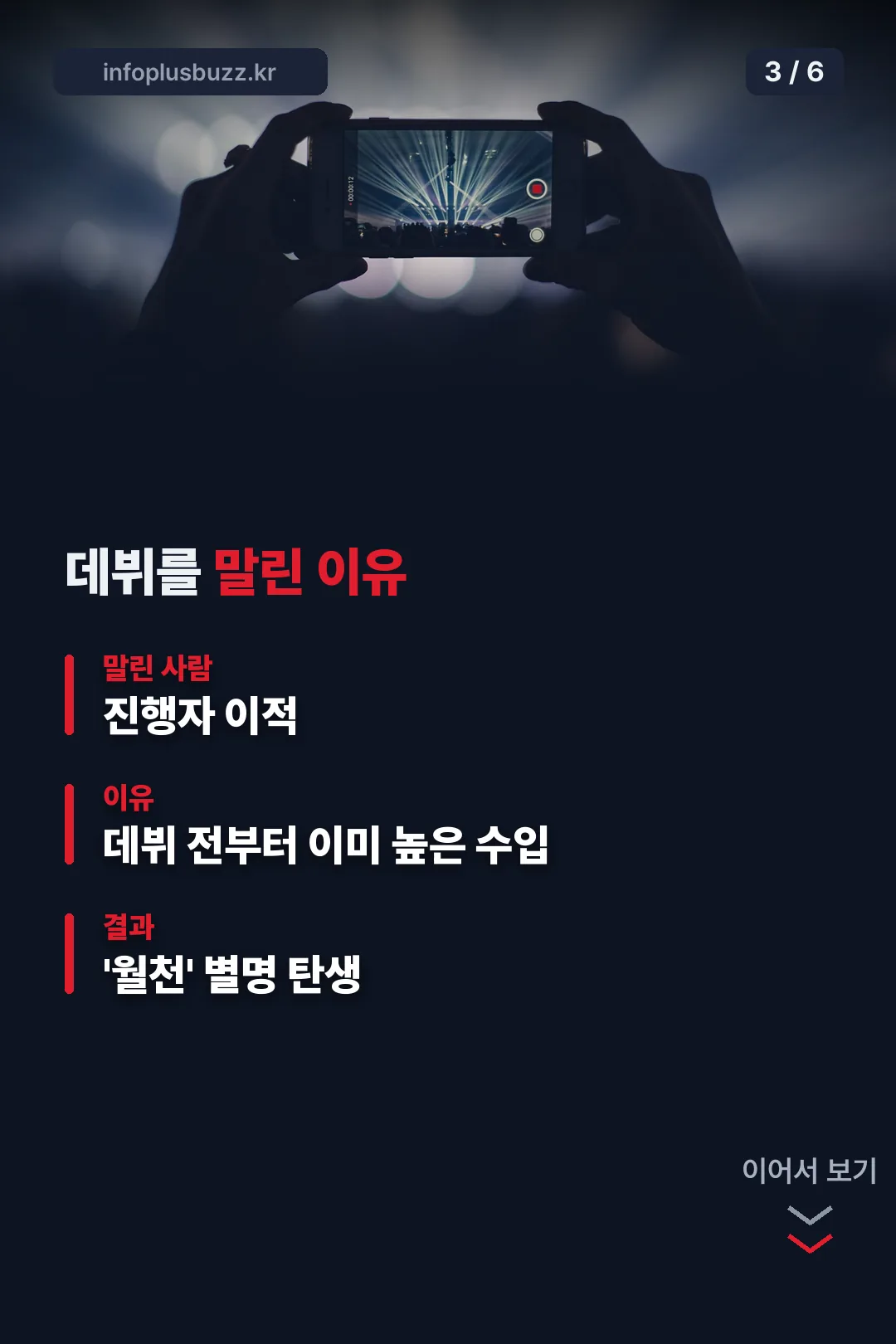 데뷔를 말린 이유