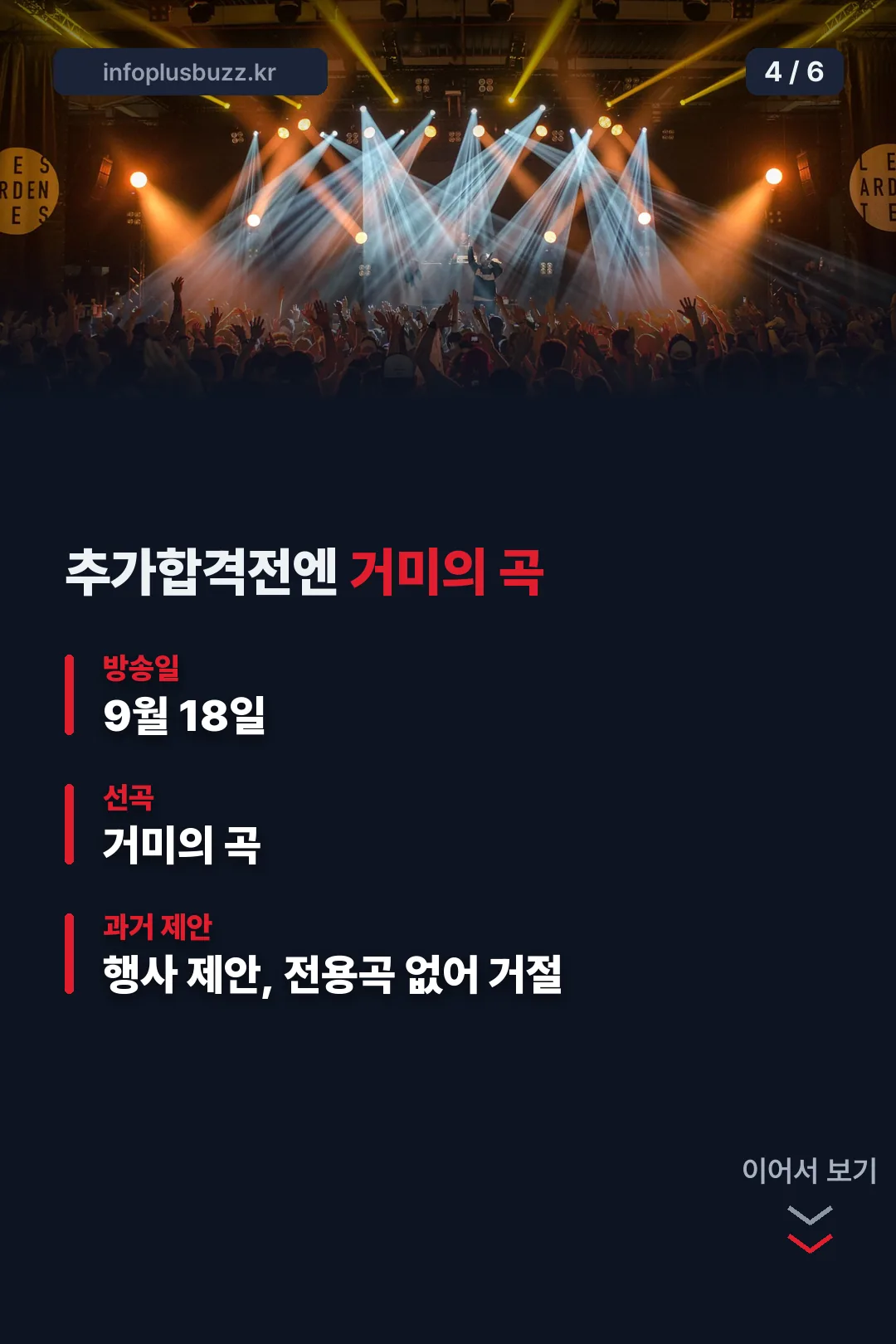 추가합격전 무대