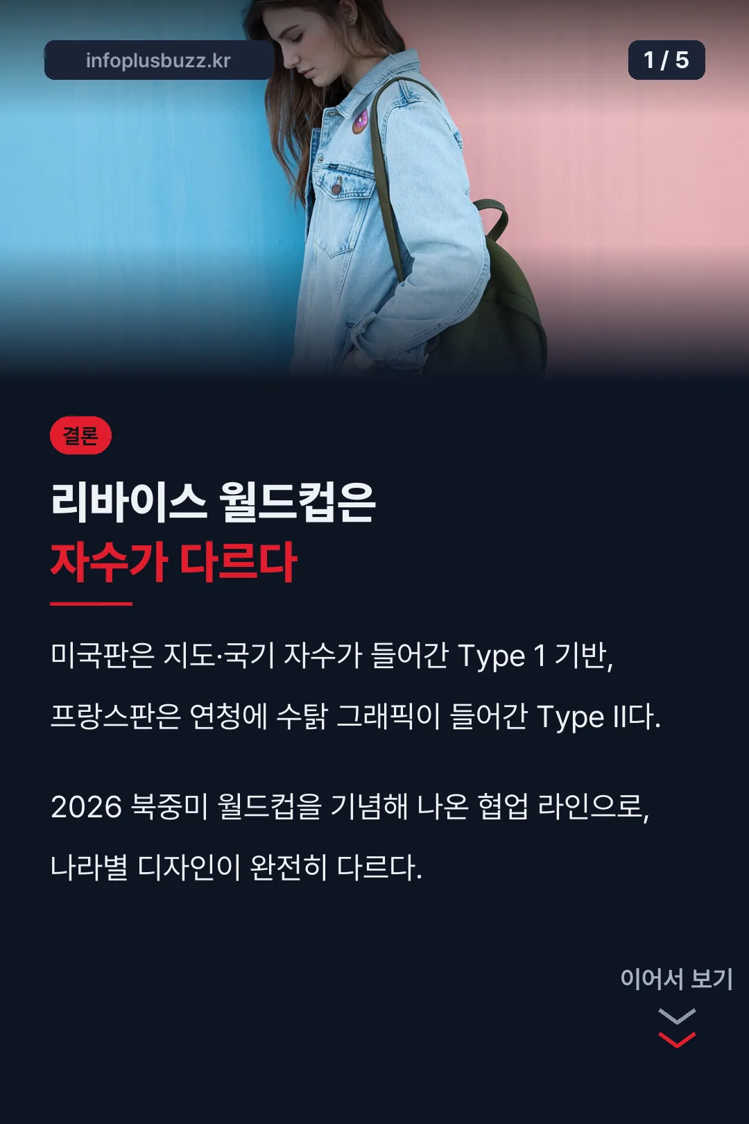 리바이스 월드컵 자켓 결론