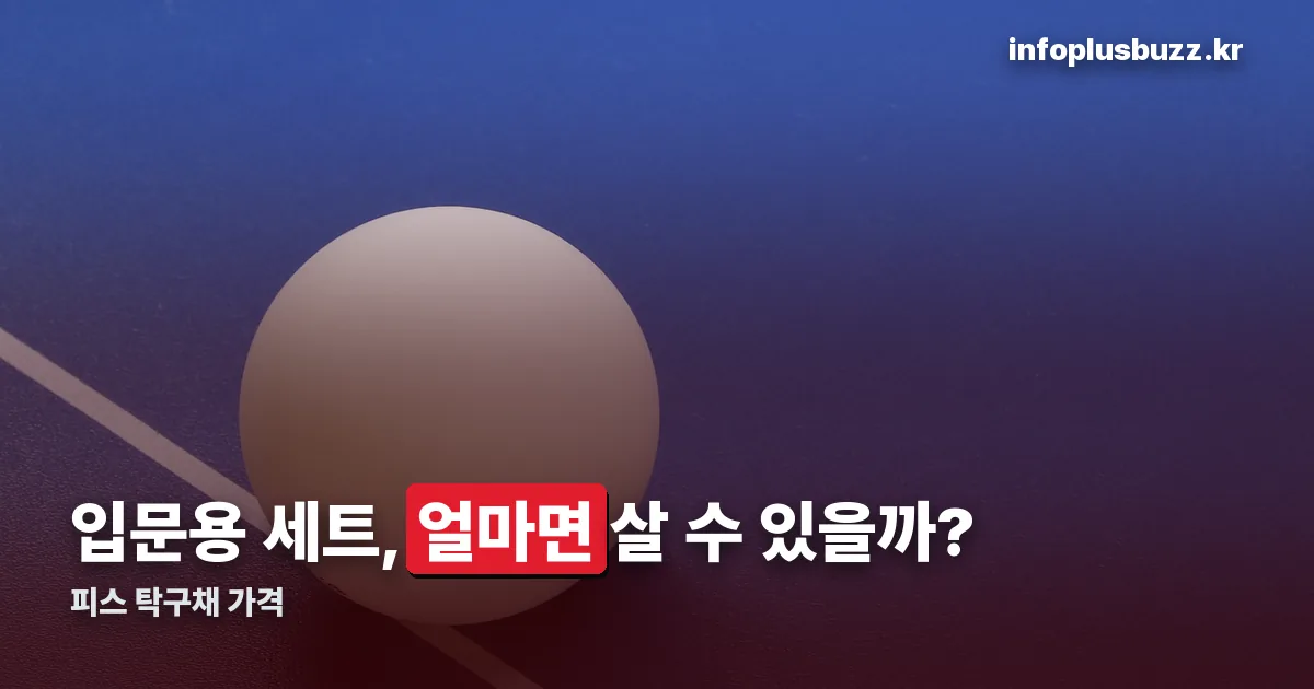 피스 탁구채 정리 썸네일