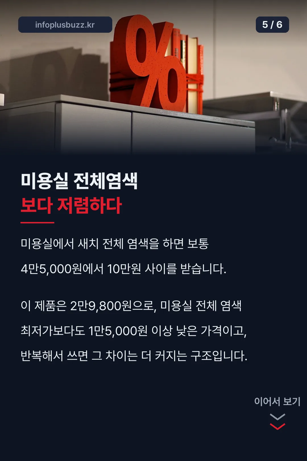 미용실 전체염색 비용 비교